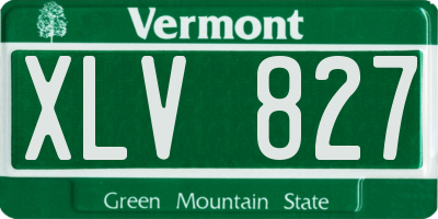 VT license plate XLV827