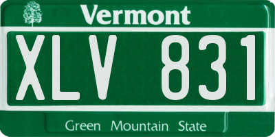 VT license plate XLV831