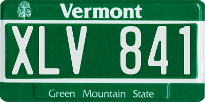 VT license plate XLV841