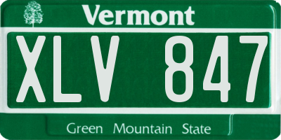VT license plate XLV847