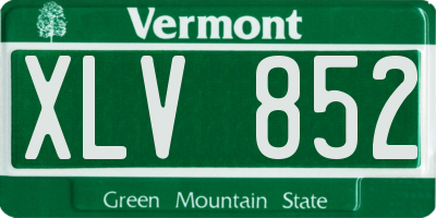 VT license plate XLV852
