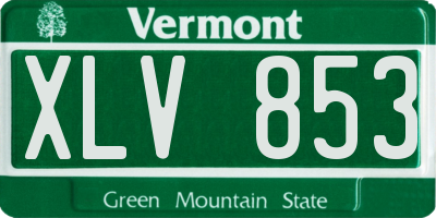 VT license plate XLV853