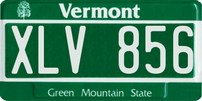 VT license plate XLV856