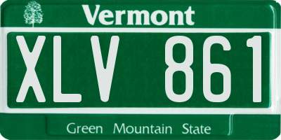 VT license plate XLV861
