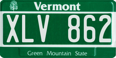 VT license plate XLV862