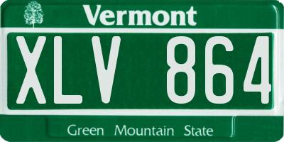 VT license plate XLV864