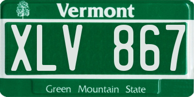 VT license plate XLV867