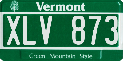 VT license plate XLV873