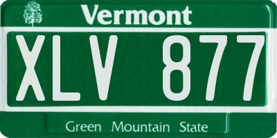 VT license plate XLV877