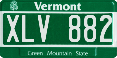 VT license plate XLV882