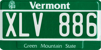 VT license plate XLV886