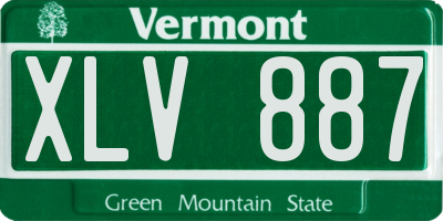 VT license plate XLV887