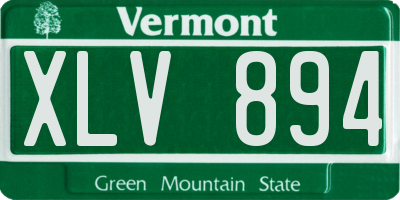 VT license plate XLV894