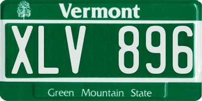 VT license plate XLV896