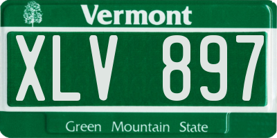 VT license plate XLV897