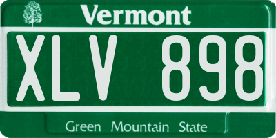 VT license plate XLV898