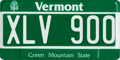 VT license plate XLV900