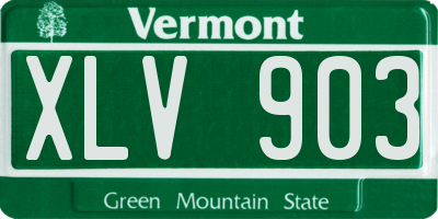 VT license plate XLV903