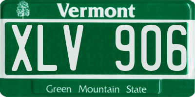 VT license plate XLV906