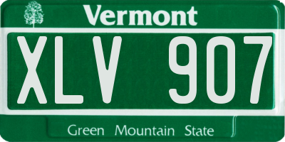 VT license plate XLV907