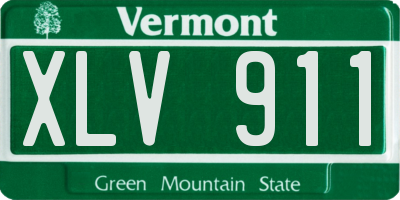 VT license plate XLV911