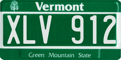 VT license plate XLV912