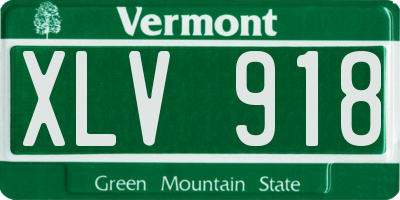 VT license plate XLV918