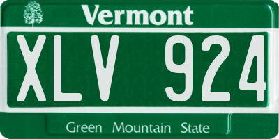 VT license plate XLV924