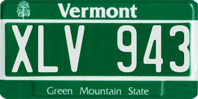 VT license plate XLV943