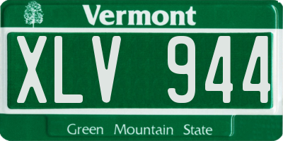 VT license plate XLV944