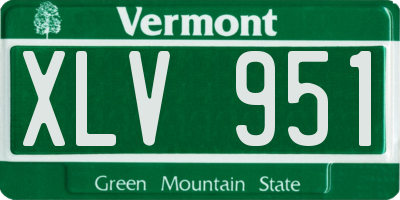 VT license plate XLV951