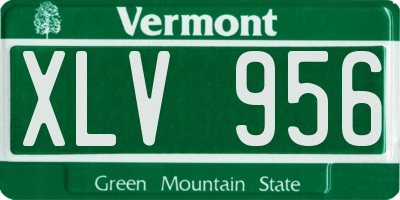 VT license plate XLV956