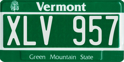 VT license plate XLV957