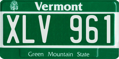 VT license plate XLV961