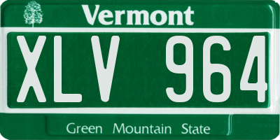VT license plate XLV964