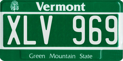 VT license plate XLV969