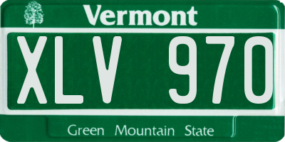 VT license plate XLV970