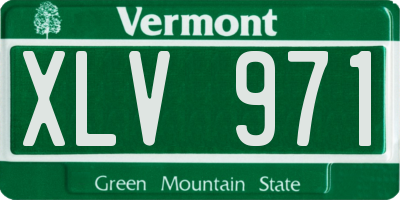 VT license plate XLV971