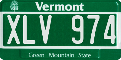 VT license plate XLV974
