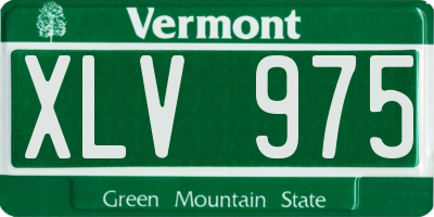VT license plate XLV975