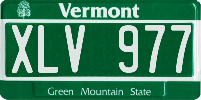 VT license plate XLV977