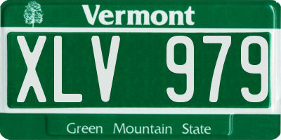 VT license plate XLV979