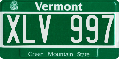 VT license plate XLV997