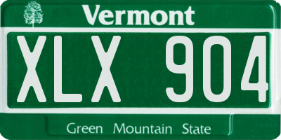 VT license plate XLX904