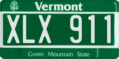 VT license plate XLX911
