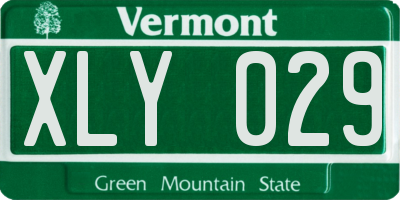 VT license plate XLY029