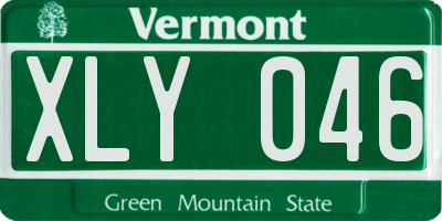 VT license plate XLY046