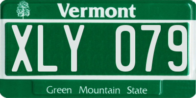VT license plate XLY079