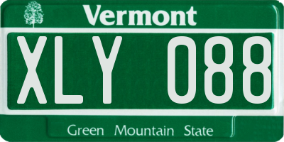 VT license plate XLY088