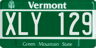 VT license plate XLY129